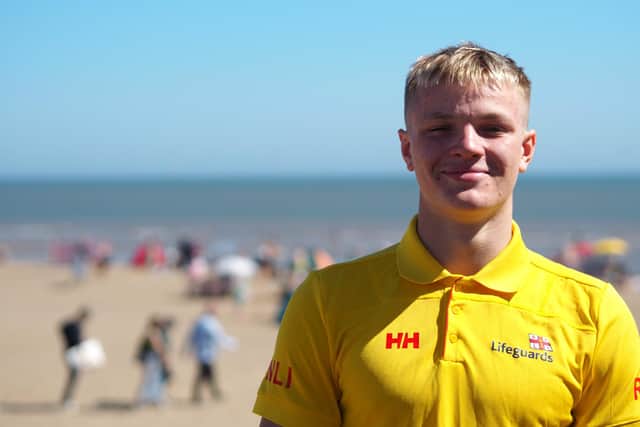 RNLI Lifeguard Isaac Banham.
