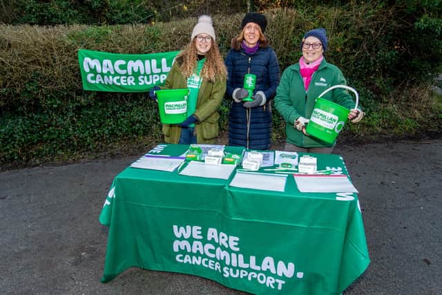 From left: Macmillan fundraisers Ingrid Ashton, Vicky Taylor and Lin Judd at the Round Louth walk.