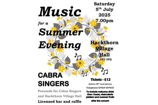 The Cabra Singers to perform in Hackthorn.
