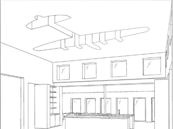 A sketch of the Lancaster-shaped skylight. Image: CAN
