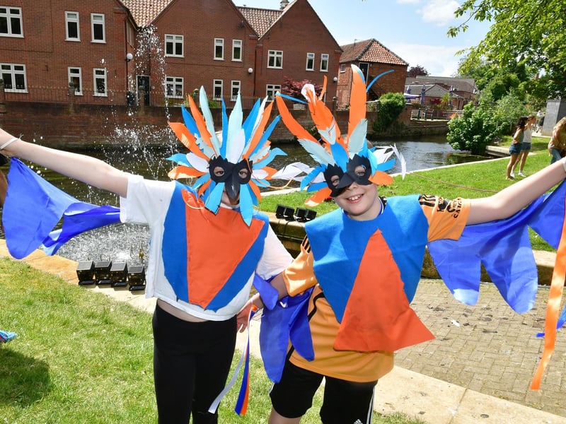L-R Evie Turner 10 and Thomas Turner 11 of Osbournby Primary School.