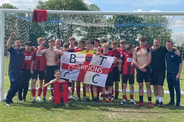 Boston Town U14s are Mid-Lincs League champions