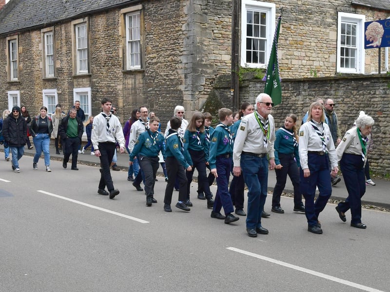 St George's Day parade in Sleaford.