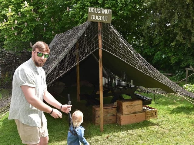 The 1940s event included a wartime camp.