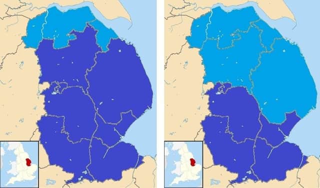 The options for Local Government reorganisation proposed by Lincolnshire County Council