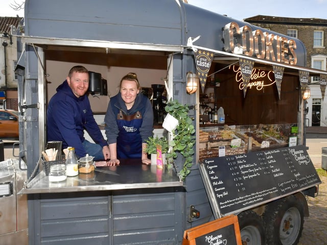 Sian and Chris Potter of The Choowee Cookie Company, Caistor. Photo: David Dawson