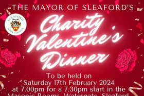 Mayor of Sleaford's Charity Valentine's Dinner Poster