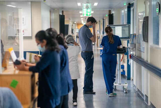File photo dated 18/01/23 of a general view of staff on a NHS hospital ward. Buildings across the NHS "are in a very bad way and getting worse", with the Government being warned that patients "deserve better". It comes after an investigation by the Liberal Democrats found evidence of chemical leaks in patient areas at a number of hospitals in England, as well as broken fire alarms in some facilities. Saffron Cordery, deputy chief executive of NHS Providers, said: "Keeping patients and staff safe is vital. High-quality care depends on having reliable buildings and equipment". Issue date: Wednesday August 9, 2023.