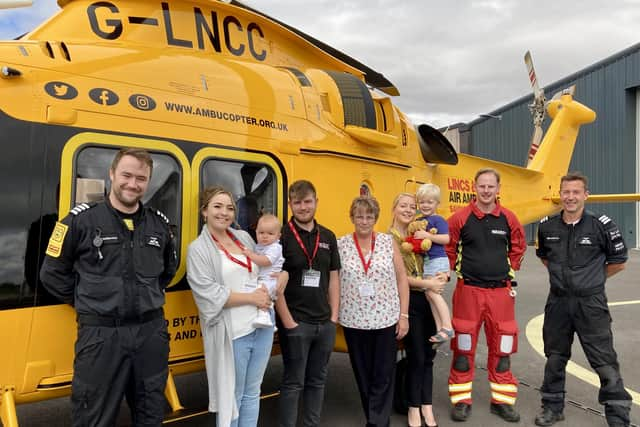 John Watson's family with some of the LNAA team