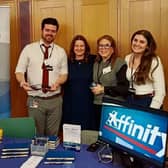 The Affinity team meet Education Secretary Gillian Keegan (second from left) at the Apprenticeships Fair.