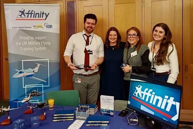 The Affinity team meet Education Secretary Gillian Keegan (second from left) at the Apprenticeships Fair.