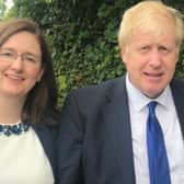 Dr Caroline Johnson with former PM Boris Johnson.