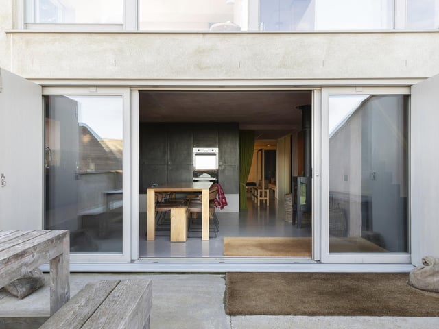 The entrance to the home.