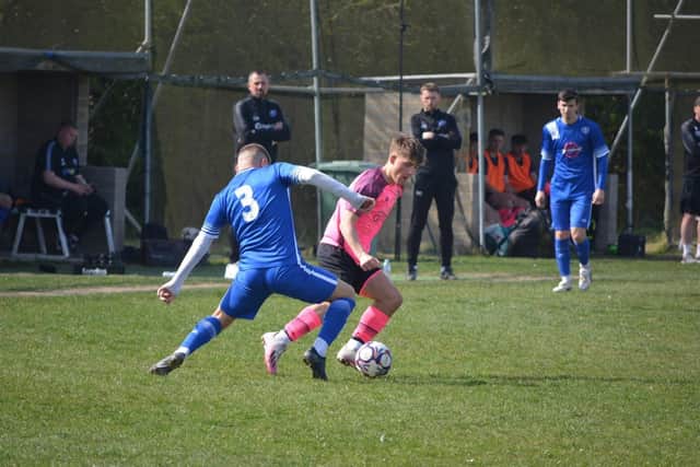 Defending to do for Louth in Saturday's win over Ilkley Town.