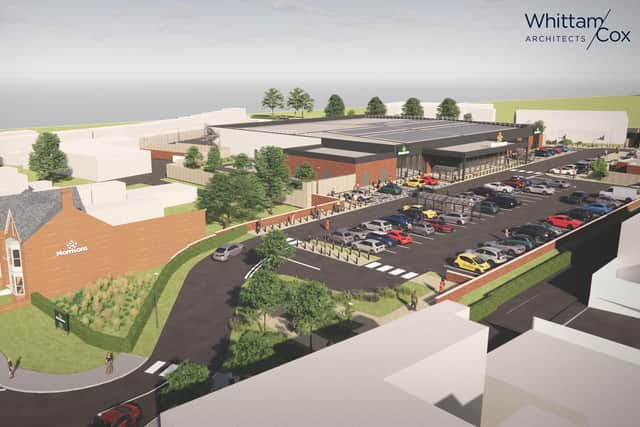 A visual of the potential new Morrisons in Louth.