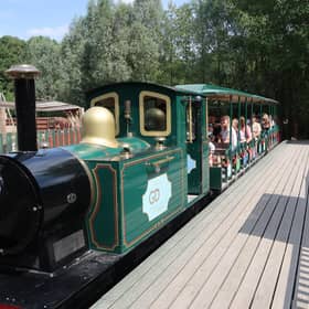Our first port of call was the Conkerchoo Train which takes you between the Discovery and Waterside Centres.