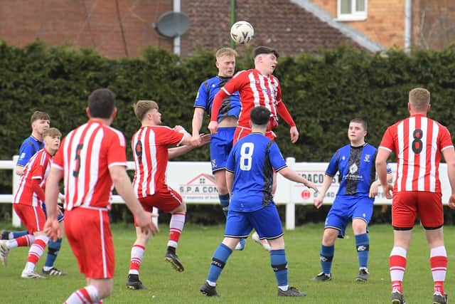 Action from Saturday's draw with Cleethorpes. Photo: Rob Savage.