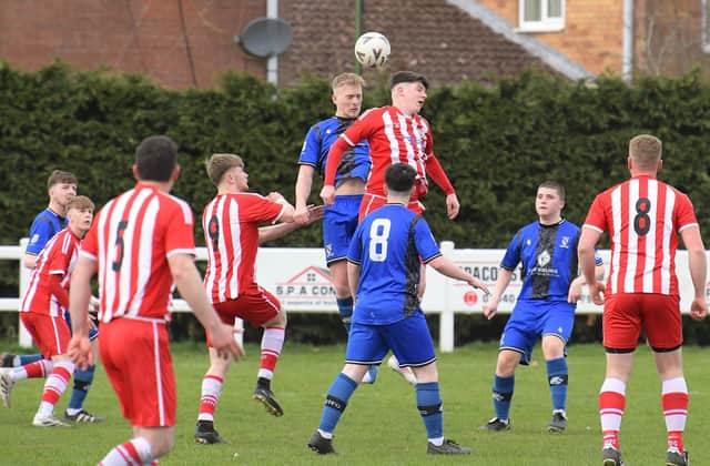 Action from Saturday's draw with Cleethorpes. Photo: Rob Savage.