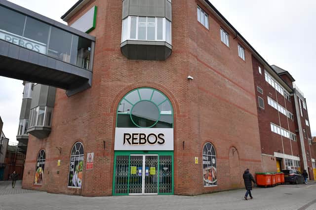 Rebos department store, pictured from the Pescod shopping centre side.