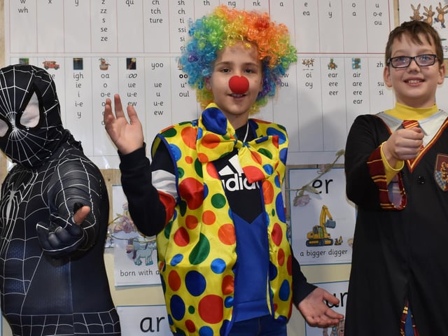 Colourful characters from World Book Day.