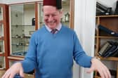 Just like that! - James Laverack, of Louth-based James Taylors auctioneers, tries his own Tommy Cooper impersonation.
