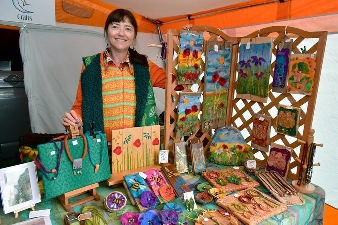 Felt maker, Sue Hawkmoon of Hawkmoon Crafts, Brigg