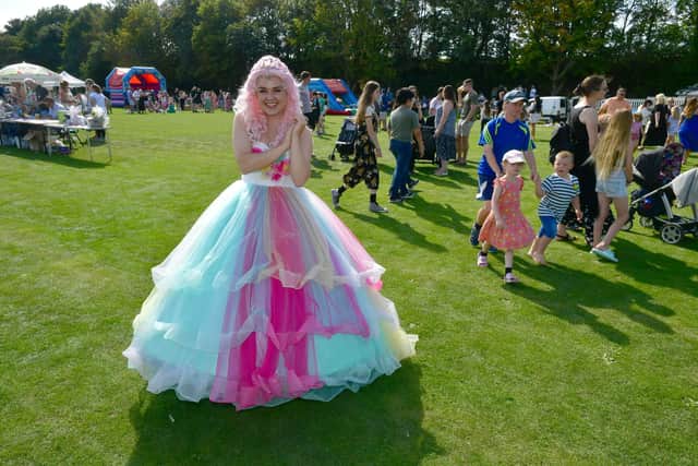Once Upon A Party performed at Lily's fun day.