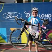 Andy Bagworth after taking part in RideLondon.