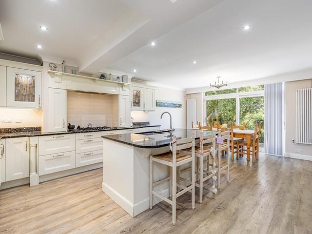 The open-plan 'living kitchen'.