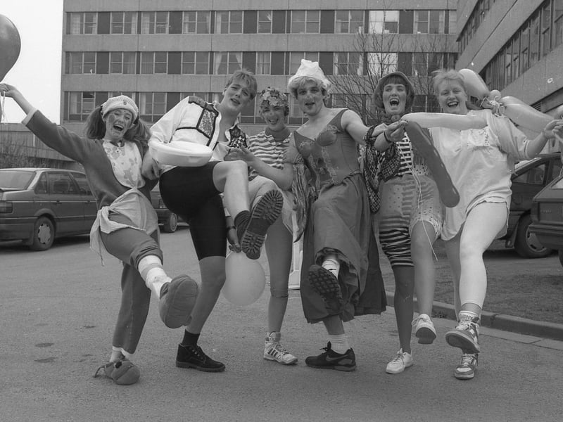 Another picture of the student nurse fundraisers 30 years ago.