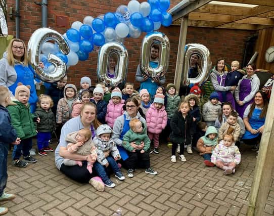 Celebrations at Mon Ami Children's Nursery, in Woodville Road, Boston, following its latest Ofsted report.