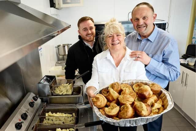 (L-R) Pete Newton, Wendy Redhead, Andy Redhead
