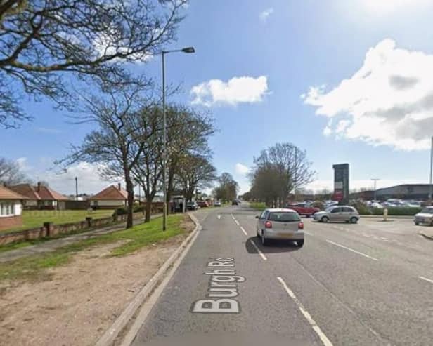 Footpath works are to take place along a stretch of Burgh Road, Skegness. Image: Google