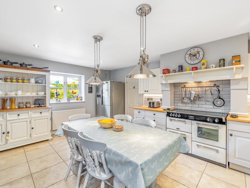 The kitchen/dining room.