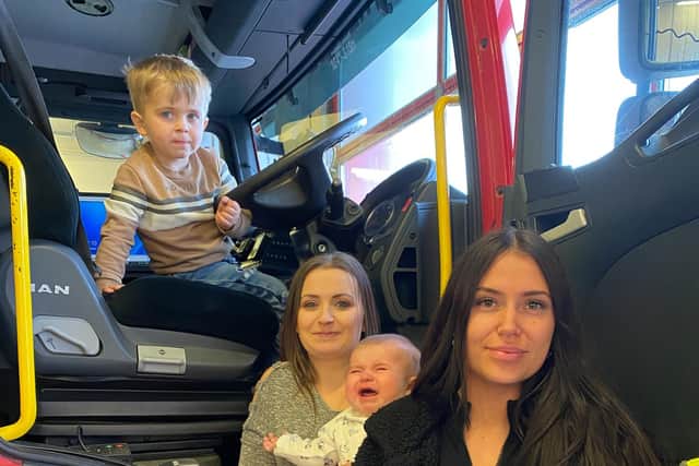 Shannon, Ashleigh, Kida-Rose, Max, Harry and Oliver O'Connor at Brew with the Crew.