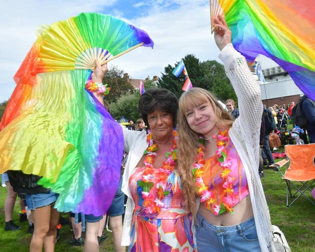 Gail Blair with her daughter, Courtney Blair, of Skegness enjoy the atmosphere of the event.