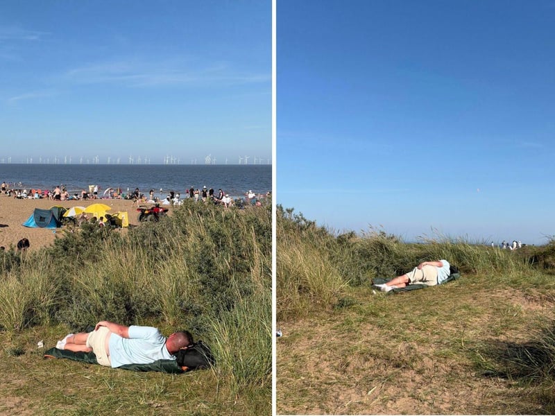 Bank Holiday weekend on Skegness beach