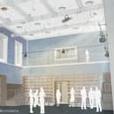 New designs as part of the planning application show the potential restoration of the building