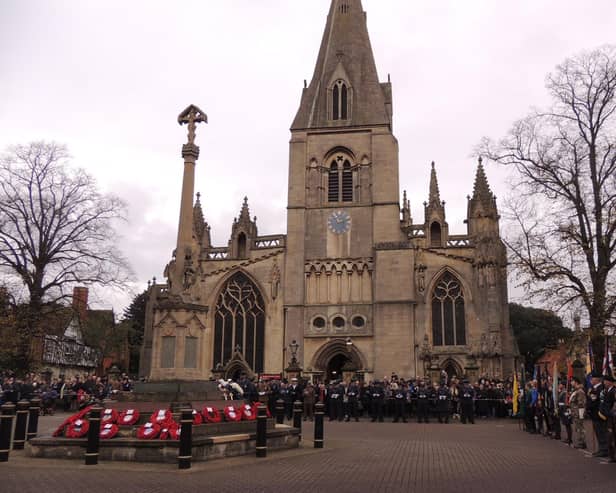 Wreaths laid on Remembrance Sunday.
