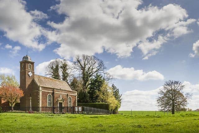 The unique Queen Anne church at Stainfield. Image: Push Creativity