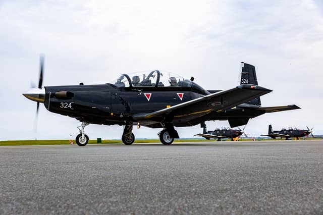 Texan on the flight line