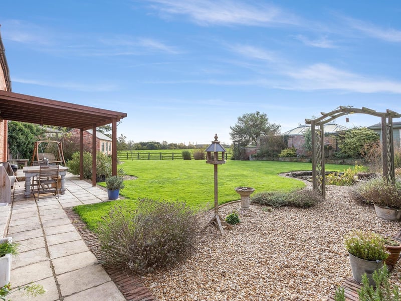 Another view of the rear garden.