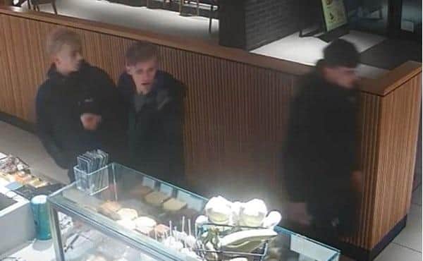 Lincolnshire Police believe these men could help them with their investigation into a robbery at Ulceby Cross petrol station.