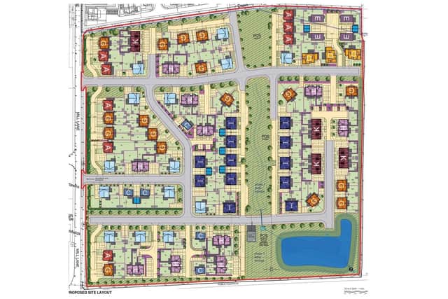 The proposed site layout | Image: NKDC