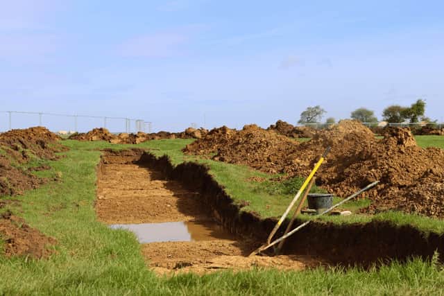 Archaeological surveys have begun on site.