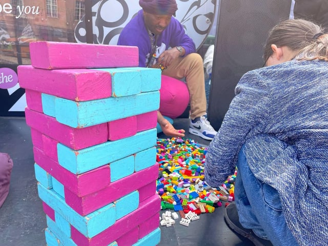 Taking part in the activities at The Zone