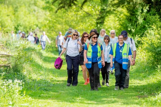 Walk Leaders and Community Team on a group Wellbeing Walk. Image: Lincolnshire Co-op
