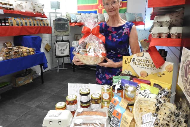 Molly Louth and her new Lincolnshire produce shop in Sleaford Indoor Market on Southgate. Photo: AH