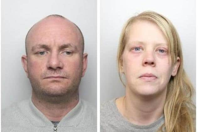 Pictured is Martin Currie, aged 36, of no fixed abode, who was found guilty of murdering Sarah O’Brien’s two-year-old son Keigan O'Brien, and also pictured is Sarah O’Brien, aged 33, of Bosworth Road, Doncaster, who was found guilty of allowing the death of her son.