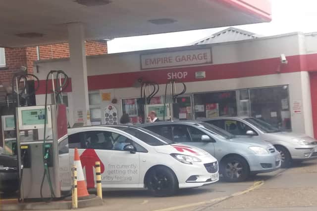 The Empire Garage on Alford Road, Mablethorpe, which has been targeted by bilking drivers more than 50 times in the last six months.